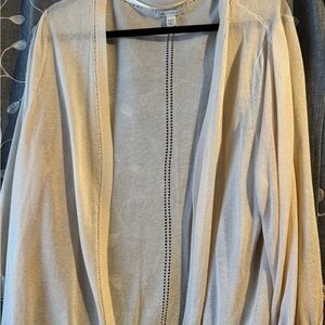 Elegant Cream Open Cardigan